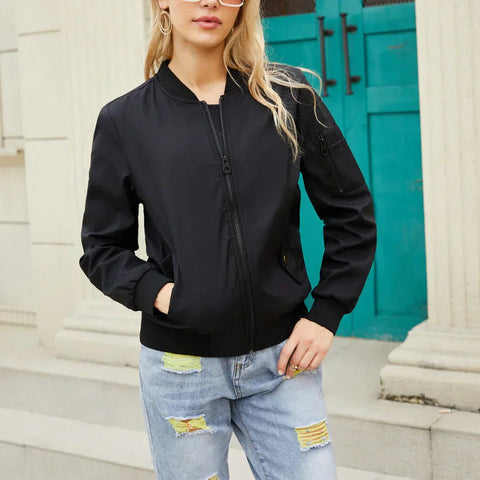 Casual Bomber Jacket for Women - UniqShine