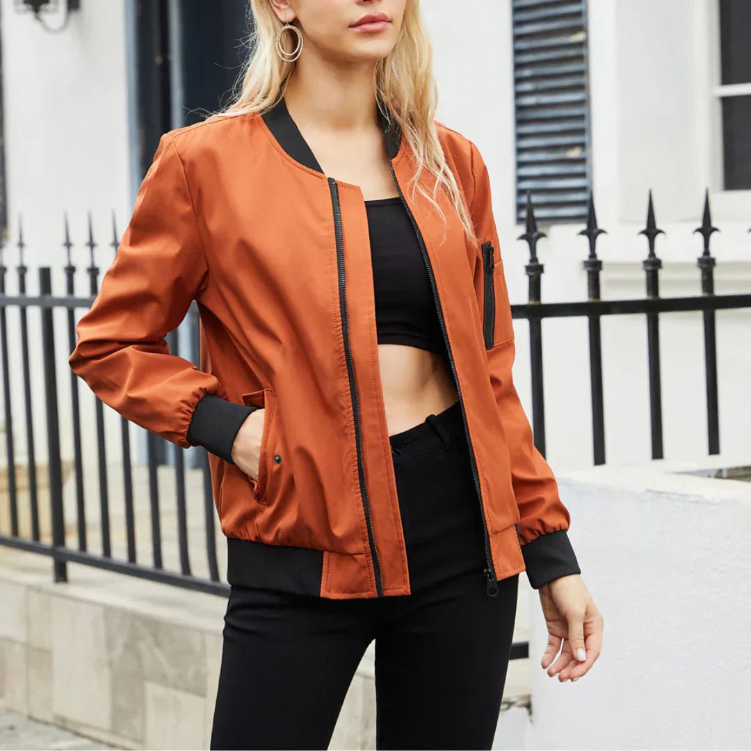 Casual Bomber Jacket for Women - UniqShine