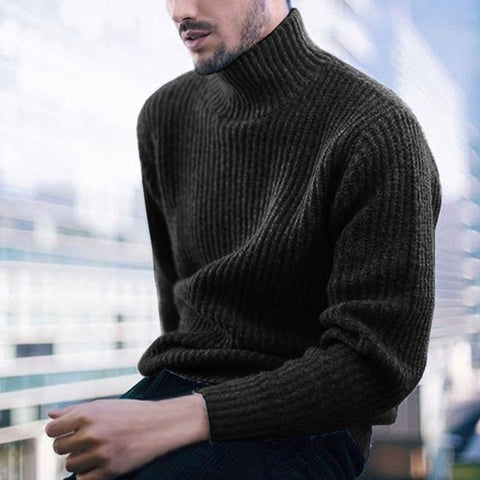 Casual Roll Neck Jumper for Men - UniqShine