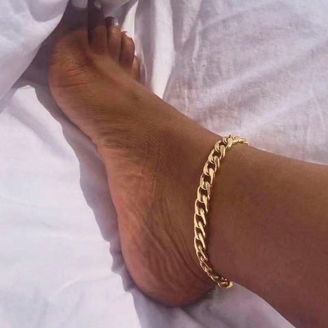 Chunky Ankle Chain in Gold and Silver - UniqShine