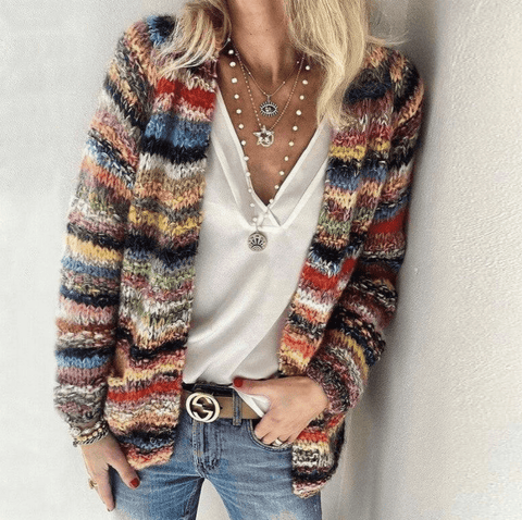 Colourful and Stylish Knitted Cardigan for Women - UniqShine