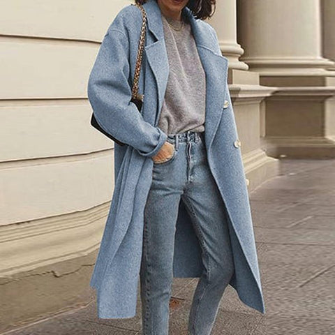 Elegant and Versatile Long Coat for Women - UniqShine