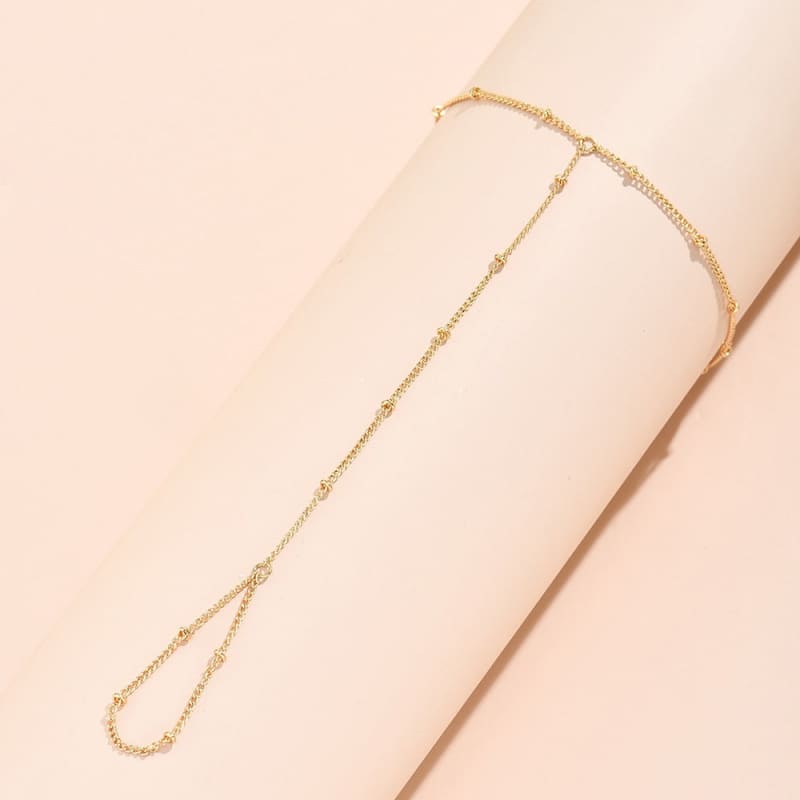 Elegant Gold Hand Chain Bracelet - UniqShine