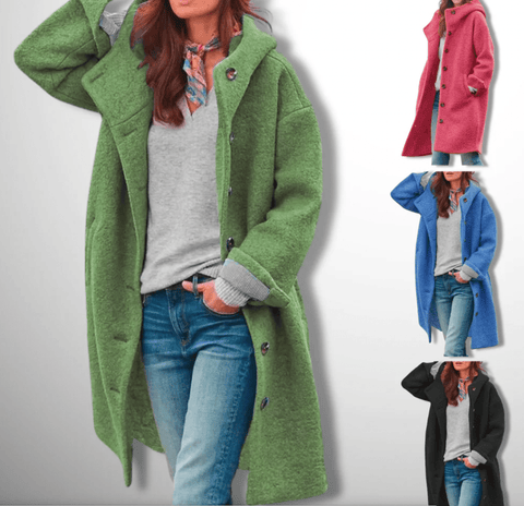 Elegant Long Autumn Coat for Women - UniqShine