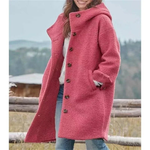 Elegant Long Autumn Coat for Women - UniqShine