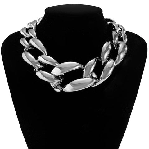 Large Link Choker Necklace - UniqShine