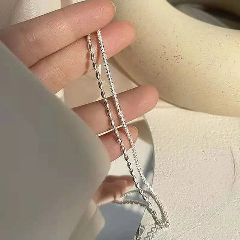 Silver Double Chain Bracelet - UniqShine