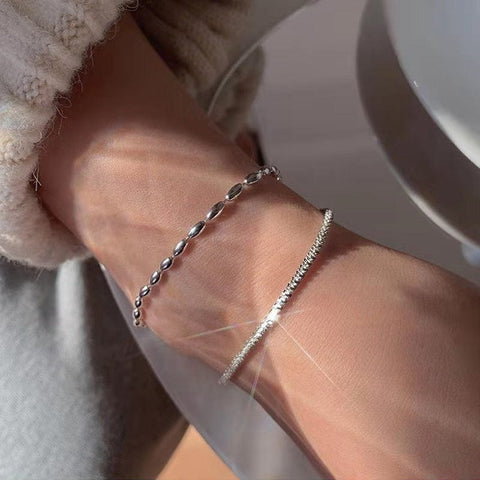 Silver Double Chain Bracelet - UniqShine