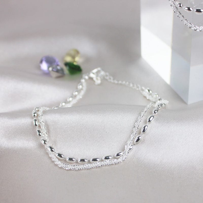 Silver Double Chain Bracelet - UniqShine