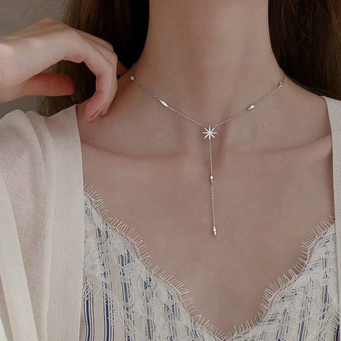 Silver North Star Necklace - UniqShine