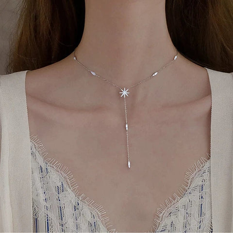 Silver North Star Necklace - UniqShine