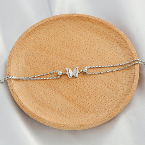 Stainless Steel Butterfly Pendant Anklet - UniqShine