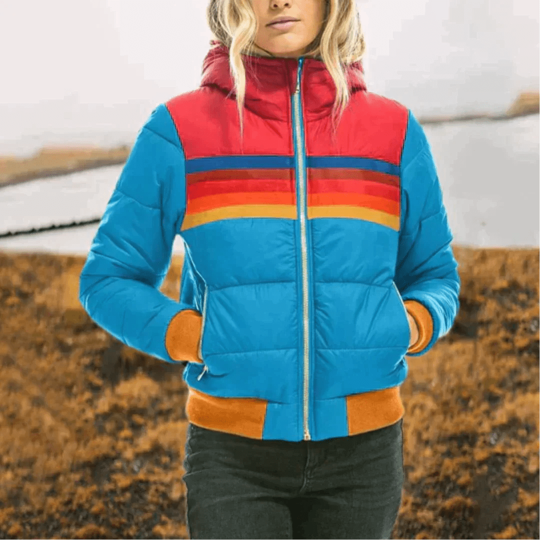 Women's Rainbow Winter Jacket - UniqShine